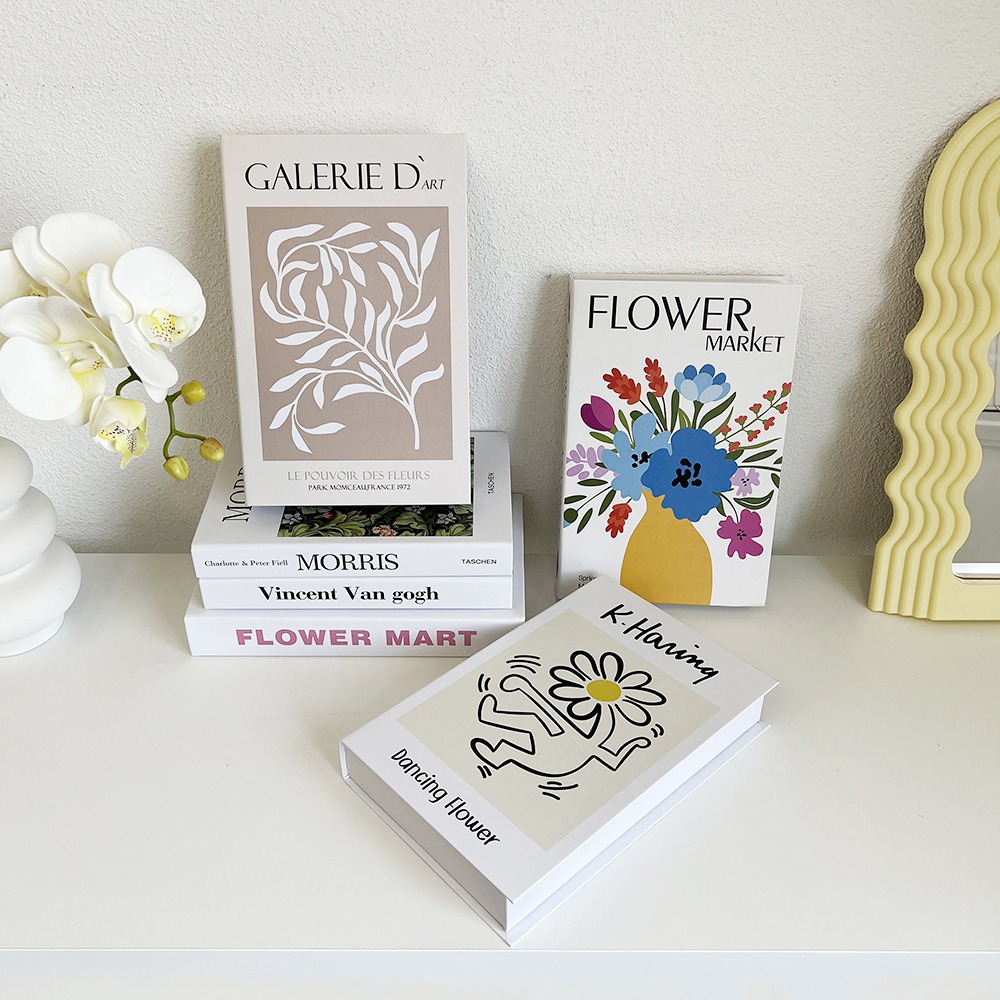 Interior Design Book - Simulatie Boek Kunst Bloem Engelse Decoratieve
