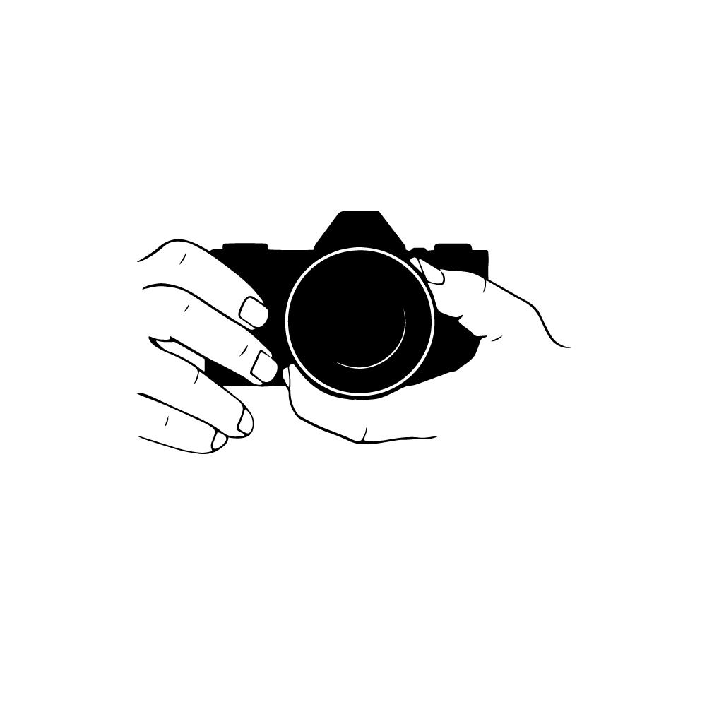 Interior Design Studio - Camera Snapshot Muurstickers Vinyl Fotostudio Interieurontwerp