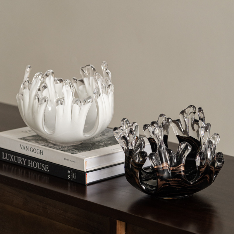 Interior Design Book - Glas Handwerk Desktop Opslagcontainer Onregelmatige Waterdruppel