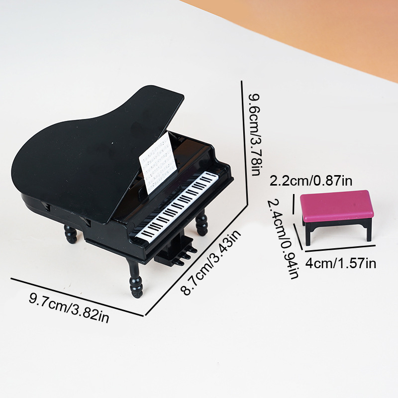 1:12 Dollhouse Miniatuur Piano - Interior Design Living Room recensie en prijs