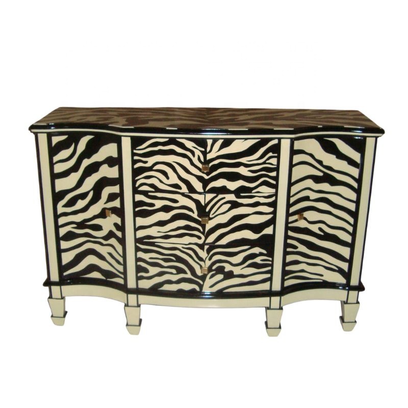 Zebra-geschilderde keukenkast  - Interior Design Monochrome recensie en prijs