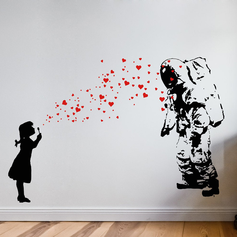 Wall Decal ASTRONAUT & HEART B - Interior Design Studio recensie en prijs